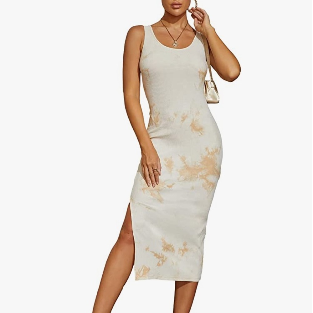 NWT CMZ2005 sleeveless tie dye dress size XL